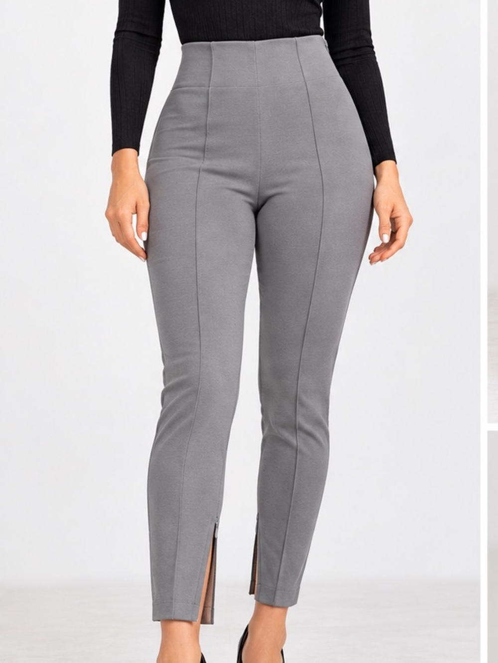 NWT Ralph Lauren gray fitted pants.